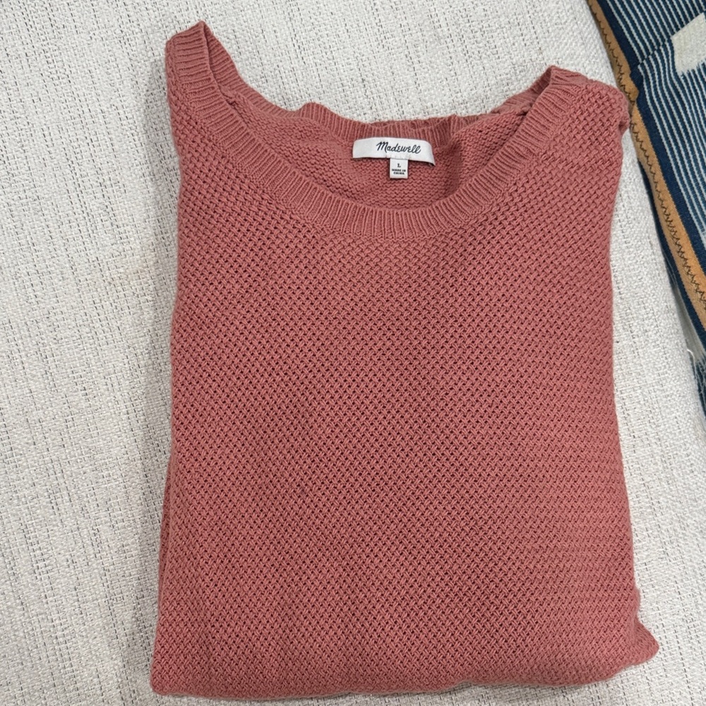 Madewell Terracotta Crew Neck Sweater